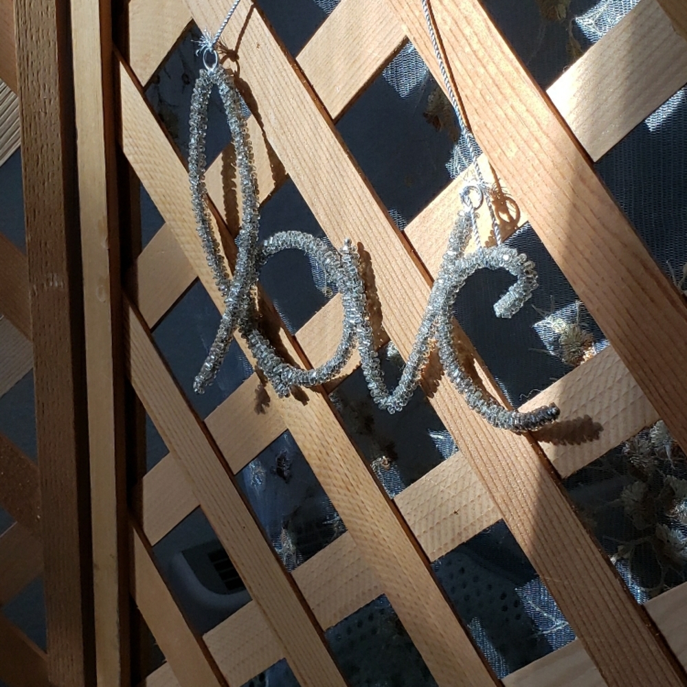 Silver Love Hanging Decoration